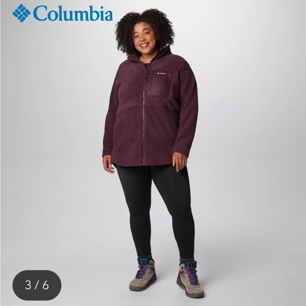Women's Columbia Lodge Sherpa Full
Zip Fleece Jacket - Plus Size Columbia Lodge™